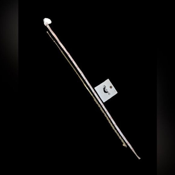 Madewell Necklace Womens 15-18 in Gold Plated Mixed Chain Dressy Fashion Jewelry - Picture 5 of 7